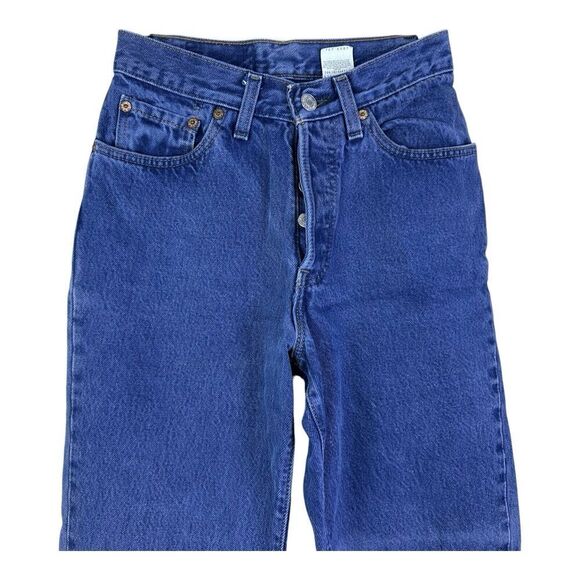 VTG Levis 501 USA (13501-0698) Button Fly Women's Jeans Tapered Size 3S 3 S - Picture 2 of 13